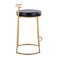 Round 26" Contemporary Fixed-Height Counter Stool