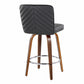 26" Contemporary Fixed-Height Counter Stool with Swivel