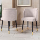 Zephyr Wood Velvet Dining Chair