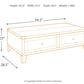 Todoe - Lift Top Cocktail Table - Dark Gray