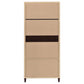 Nestor Tobacco 2-Drawer Tall Accent Cabinet with 2 Doors