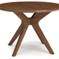 Lyncott - Round Dining Room Table - Brown