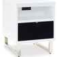 Gardoni - Chair Side End Table - White / Black