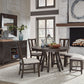 Westley Falls - Curved Bench With Upholstered Seat - Graphite