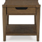 Roanhowe - Rectangular End Table - Brown