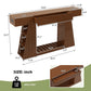 60 Inch Narrow Console Table with Built-in Power Outlet