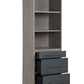 Estevon - Bookcase - Gray Oak