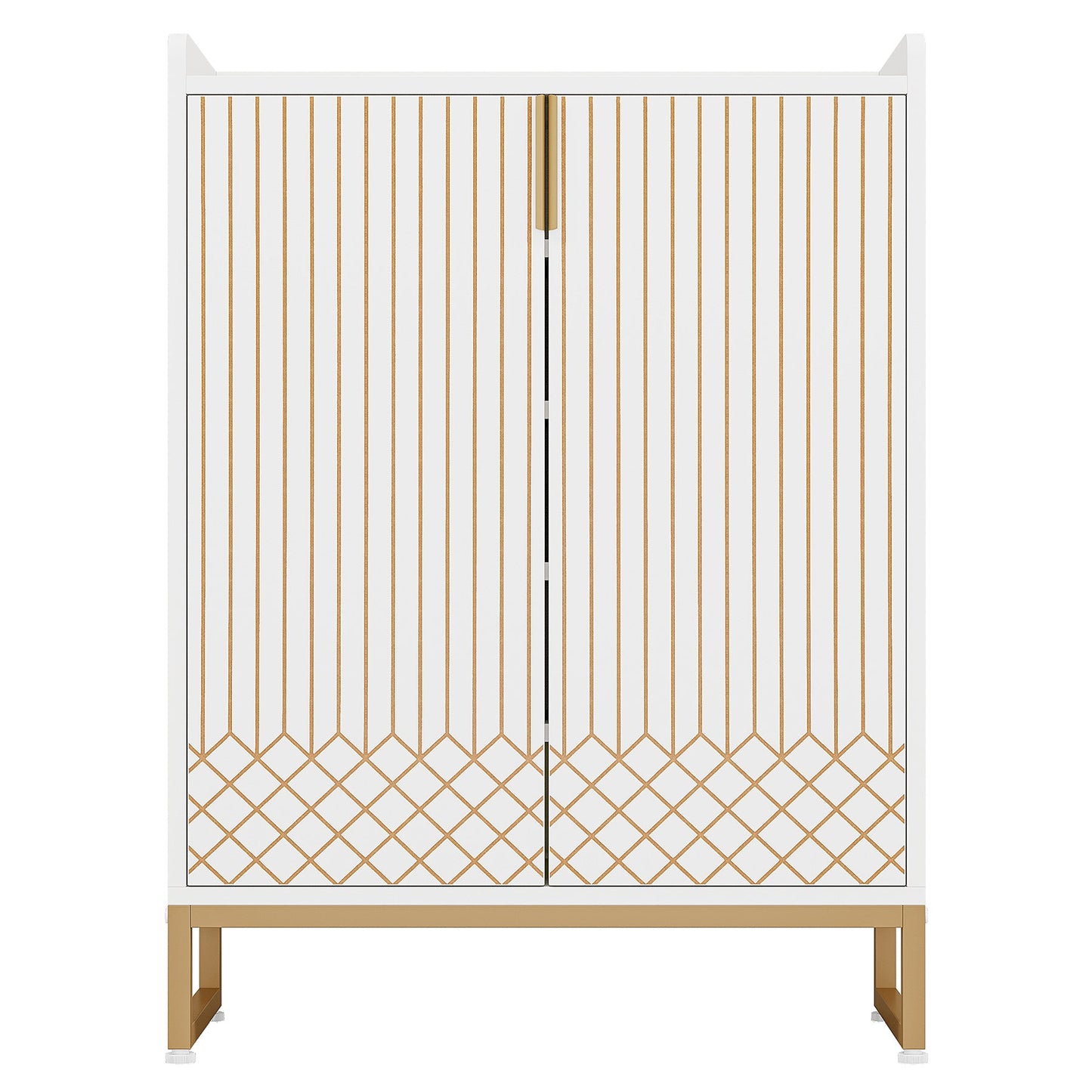29.52 Inches White Shoe Cabinet
