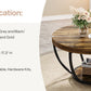 Round Coffee Table - 31.7" Rustic