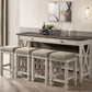 Console Table with 4 Stools