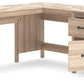 Battelle - 60" Home Office Desk With Return - Tan