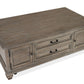 Lancaster - Lift Top Storage Cocktail Table (With Casters) - Dove Tail Gray