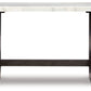 Burkhaus - Sofa Table - White / Dark Brown