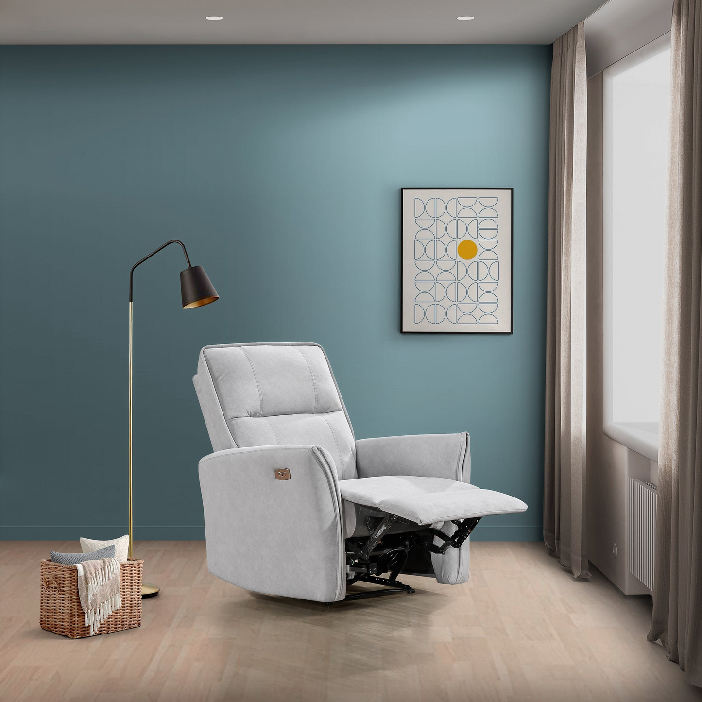 Asheville Mid-Century Modern Recliner Chair