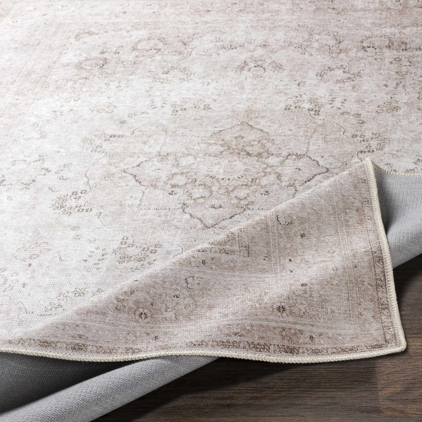 Bethany Vintage Flat Pile Washable Rug