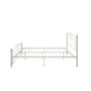 Queen Size Unique Flower Sturdy System Metal Bed Frame