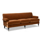 Alana Lawson Three-Cushion Tight Back Sofa, Burnt