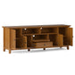 Amherst 72 Inch Wide Solid Wood TV Stand in Light Golden