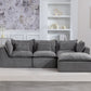 102.3" Width Cloud Couch Oversized Modular Sectional Sofa