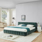 King Size Upholstered Bed with Storage Drawer