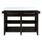 Darwid - Kitchen Island - Marble Top Top & Espresso
