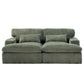 Double Chaise Lounge Chair, Oversized Upholstered Sleeper Cloud Couch - view 4
