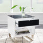 Gardoni - Rectangular End Table - White / Black