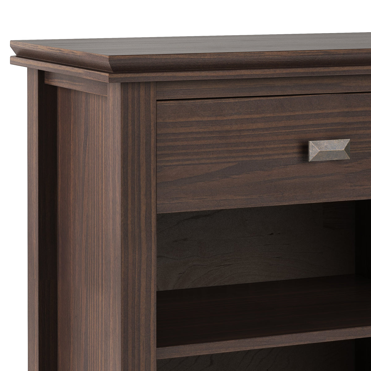 Artisan 24 Inch Wide Solid Wood Bedside Table in Warm