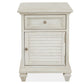 Newport - Chairside End Table - Alabaster
