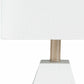 Blinsung White Contemporary Table Lamp - Clearance