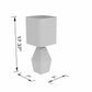 Blinsung White Contemporary Table Lamp - Clearance