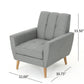 Mid Century Fabric Channel Stitch Club Chair