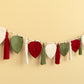 Macrame Leaf Garland Wall Hanging with Tassel Accents