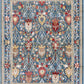 Neola Navy Blue Damask Area Rug