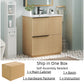 30" Bathroom Vanity with Ceramic Sink and Full-Extension Drawers