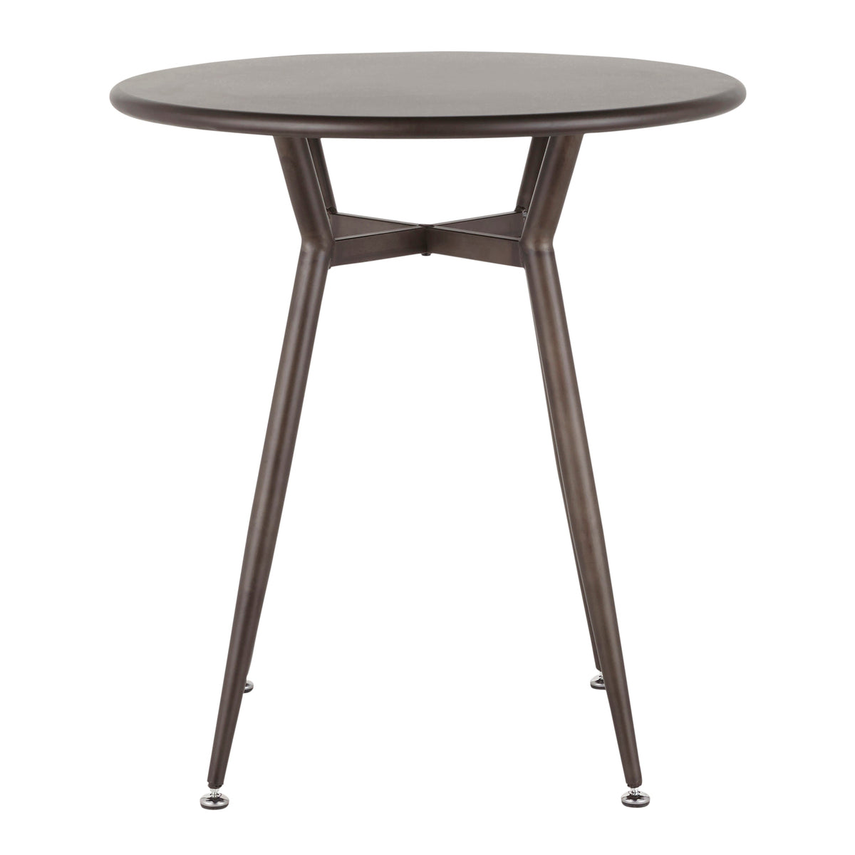 Round Dinette Table in Antique Metal