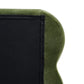 Stockholm Modern Wavy Headboard Platform Bed, King, Olive