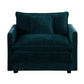 Comfy Deep Single Seat Sofa Upholstered Reading Armchair Chair