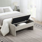 Modern Bed End Bench with Storage