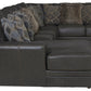 Denali - Italian Leather Match Sectional