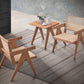 3-Piece Solid Wood Accent Chair Set and Matching End Table