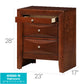 Sleek Cherry Nightstand With Storage