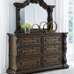 Maylee - Dresser And Mirror - Dark Brown