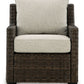Brook Ranch - Lounge Chair With Cushion - Brown