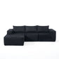 L - Shape Modern Minimalist Modular Sectional Sofa, Upholstered Cloud Couch With Deep Seats - view 4