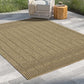 Earth GC_NTL1009 Jute/Mocha Indoor/Outdoor Area Rug
