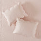 3 Piece Reversible Scalloped Edge Quilt Set - Blush King/Cal King