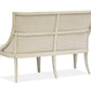 Newport - Bench With Upholstered Seat & Back - Alabaster