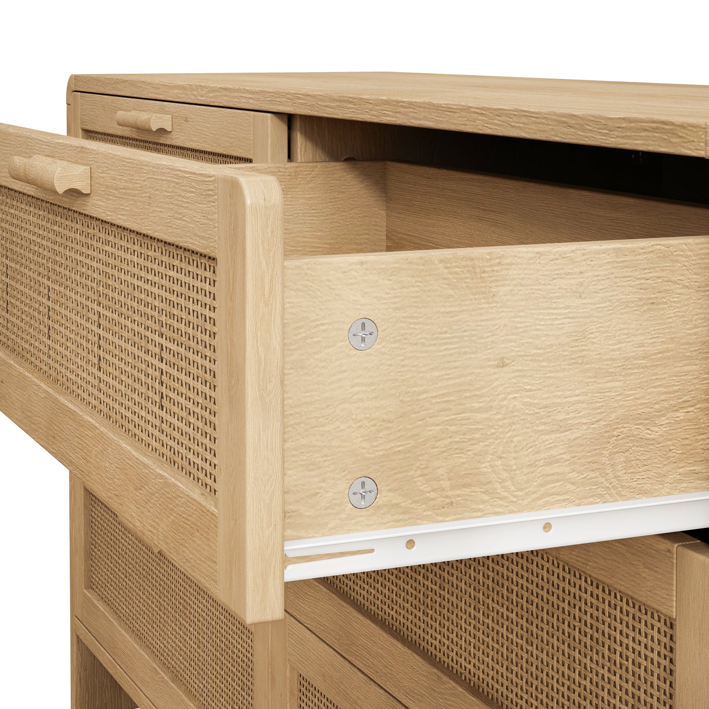 51.18'' Arc Shaped Corner Rattan Cabinet