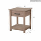 Sleek Contemporary Nightstand In Sandle Wood
